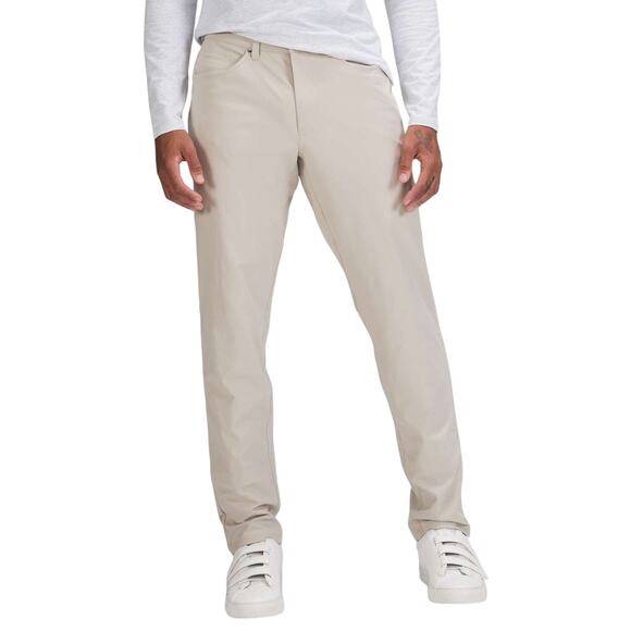 Lululemon ABC Classic-Fit Pant Warpstreme Raw Linen Men's Size 38 x 33 EUC - Picture 1 of 10